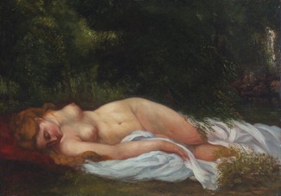 Reclining Nude by Gustave Courbet